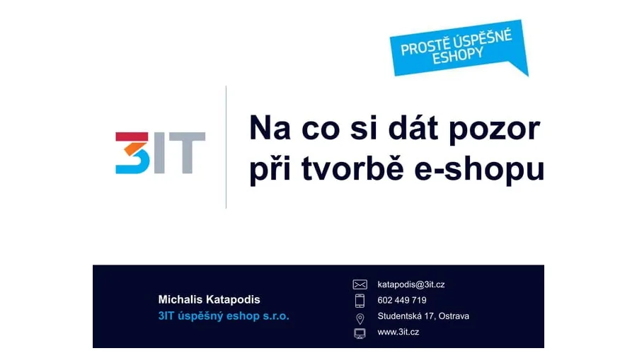 Na co si dát pozor při tvorbě eshopu